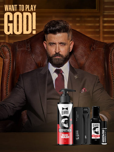 BEARDO Don's  Beard Growth Pro Kit for Men| Complete Beard Growth & Grooming Kit | Ideal Gift Set for Men's  | Gift for Brother | Gift for Husband | Beard Care Starter Kit | Valentines day gift for husband | Gift for boyfriend | Gift for Men